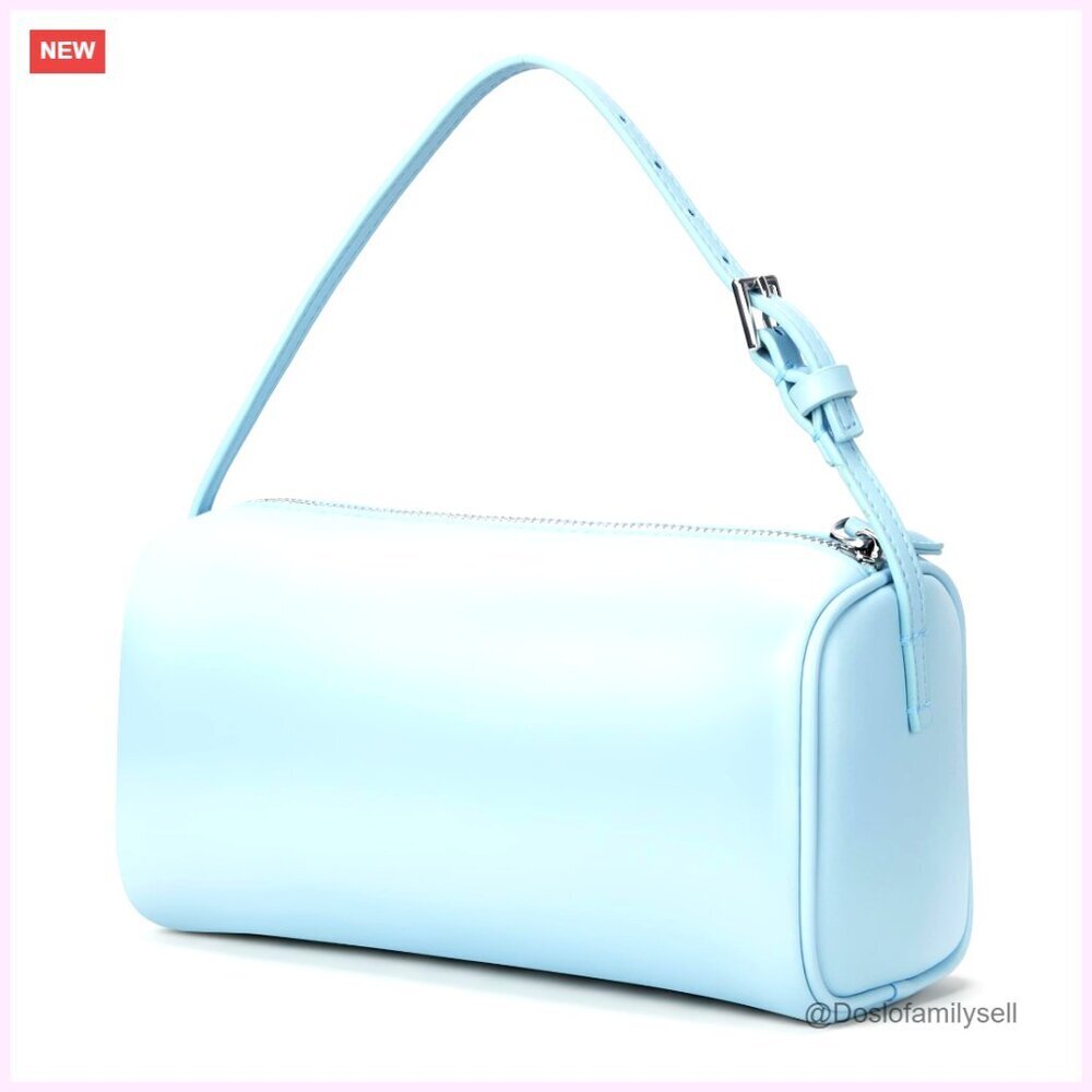 Vegan Leather Mini Crossbody Hobo Bag with Adjustable Strap